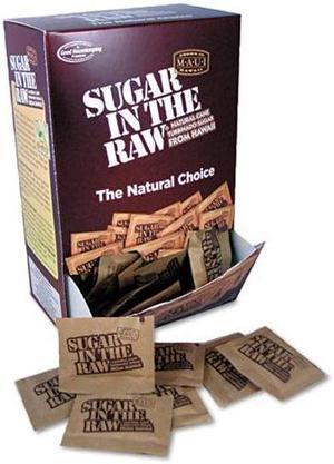 Unrefined Sugar Made From Sugar Cane, 200 Packets/Box