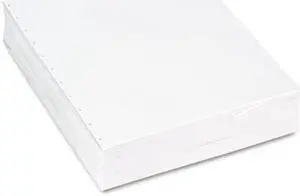 8-1/2'' x 11" Laser Cut Sheet, 20# White Stock, 11 Hole Velobind Punch (Carton of 2500)