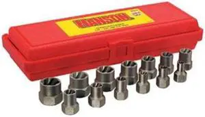 Irwin 585-54113 13 Piece Bolt Extractorset 1-4-3-4 Inch W-3-8 Inch Drv