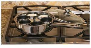 Cookpro 522 Stainless Steel 6 Cup Egg Poacher