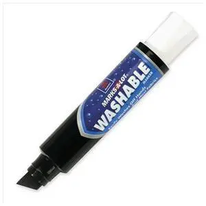 Avery Jumbo Tip Markers Washable Desk Style Chisel Tip Black 24158