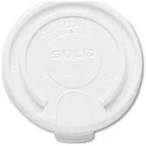 Lift Back & Lock Tab Cup Lids For Foam Cups, 16Oz, White, 1000/Carton