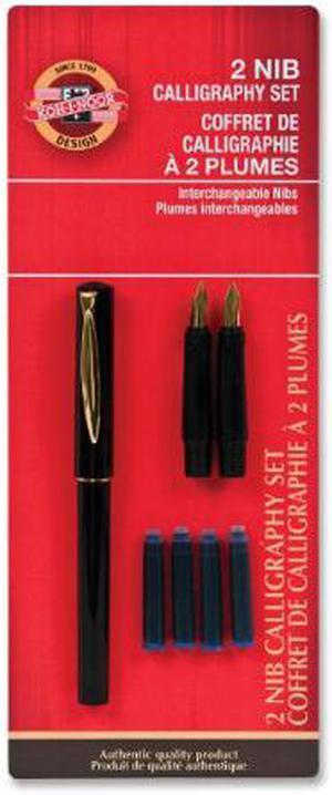 Koh-I-Noor Rapidograph Pen and Ink Set, 25mm Pen Nib and .75 oz. Bottle of  Ultradraw Black Ink, 1 Set Each (3165BX.ZZZ)