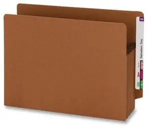 Smead Pocket End Tab Recycled 3-1/2" Exp Ltr 25/BX Redrope 73610