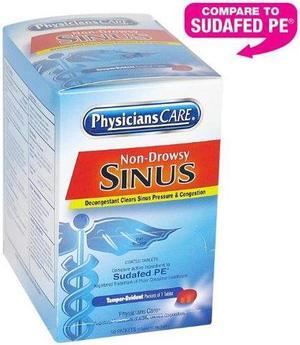 PhysiciansCare First Aid,Sinus Tablet,Oe 90087