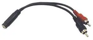 Hosa 3.5Mm Phone F Two Rca M