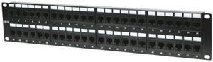 Intellinet Cat6 UTP 48-Port Patch Panel, 2U - Compatible with both 110 and Krone punch down tools