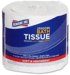 Genuine Joe 2-Ply Standard Bath Tissue Rolls