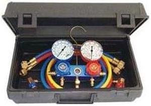 89661PRO Aluminum 2-Way Manifold Set with 3-in-1 Side Mount Tap Valve