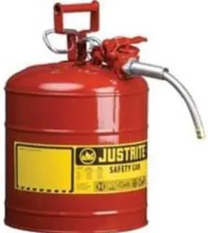 Justrite Accuflow 7220120 Type Ii Galvanized Steel Safety Can, 2 Gallons Capa... Justrite Accuflow 7220120 Type Ii Galvanized Steel Safety Can, 2 Gallons Capa...