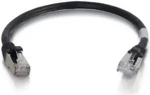 C2G 00716 Cat6a Cable - Snagless Shielded Ethernet Network Patch Cable, Black (12 Feet, 3.65 Meters)