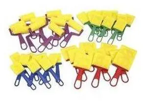ChenilleKraft Foam Brushes/Rollers Classroom Pack - 40 Brush(es) - Plastic Handle - Assorted