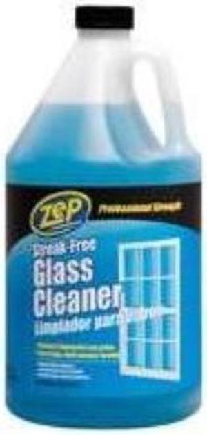 Zep Streak-free Glass Cleaner - Liquid Solution, 1 gal.,  Blue