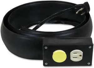 C-Line CLI79101 Power Extension-Cord Cover, 16 Gauge, 10 Ft, Black