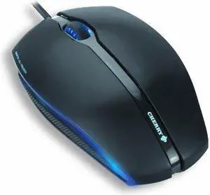 Cherry Gentix Corded Mouse Black.rubber Sides