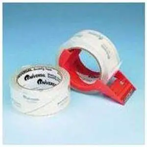 UNIVERSAL Heavy-Duty Acrylic Box Sealing Tape w/Disp 48mm x 50m 3" Core Clear 2