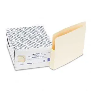 Tops Pendaflex 12811 1 in Expansion File Pockets  25 Pockets  Straight Cut  MLA  Ltr  25/Box