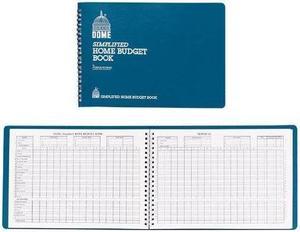 Dome Home Budget Book 64 Pages 10-1/2"x7-1/2" Teal 840