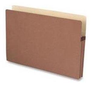 Business Source File Pocket 3-1/2" Exp. Legal 25/BX Redrope 65794