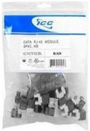 MODULE, CAT 5e, HD, 25 PK, BLACK
