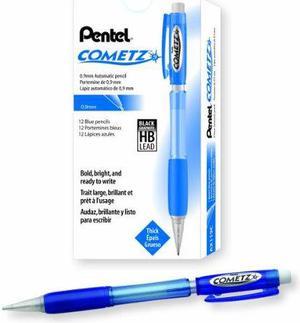 Pentel Cometz Mechanical Pencil HB #2 .9mm Blue Dozen AX119C