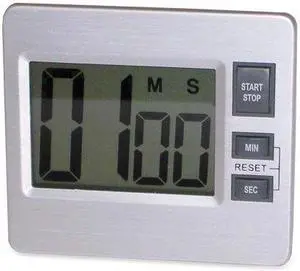 Tatco Digital Timer - Desktop - Silver, Black