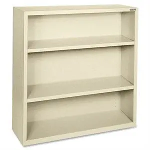 Lorell Steel Bookcase 3-Shelf 34-1/2"x13"x42" Putty 41284 Lorell Steel Bookcase 3-Shelf 34-1/2"x13"x42" Putty 41284
