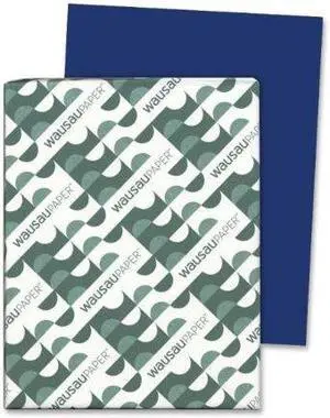 Wausau Paper 21906 Astrobrights Colored Paper, 24lb, 8-1/2 x 11, Blast-Off Blue, 500 Sheets/Ream