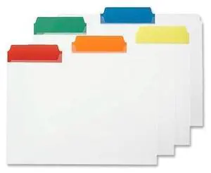 Smead Manufacturing Company SMD10530 File Folder- Ltr- .33in.- Poly Color Tabs- Asst