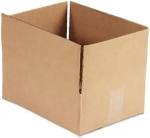 Universal 166982 Corrugated Kraft Shipping Carton  9w x 12l x 4h  Brown