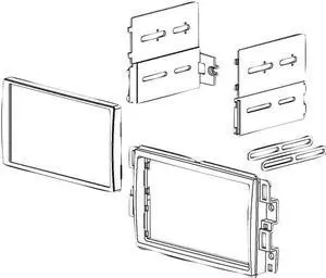 American International GMK318 2006-2014 General Motors And Select Imports Double Din Dash Kit