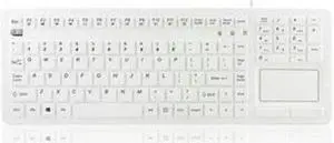 Adesso AKB-270UW SlimTouch Antimicrobial Waterproof USB Compact size Touchpad keyboard, 15.50" x 5.50" x 0.43", great for hospital medical usage. (White) Adesso AKB-270UW SlimTouch Antimicrobial Waterproof USB Compact size Touchpad keyboard, 15.50" x 5.50" x 0.43", great for hospital medical usage. (White)