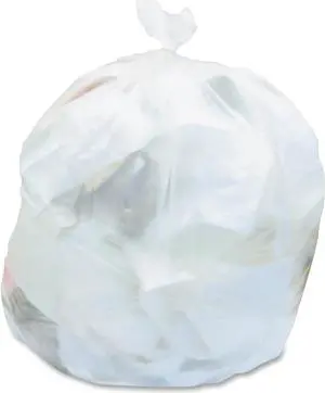 Low-Density Can Liners 10 gal 0.35 mil 24" x 23" Clear Flat Pack 1000/Carton D4823RC