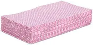 Foodservice Wipers, Pink/White, 12 x 21, 200/Carton N8140