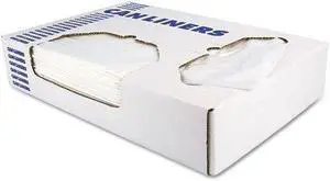 Heritage Bag / Novolex - H7658AC - Low-Density Can Liners, 60 gal, 1.5 mil, 38 x 58, Clear, 100/Carton