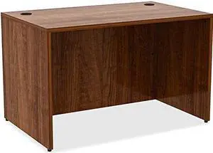 Lorell Laminate Desk 48"x30"x29-1/2" Walnut 34389