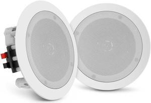 Pyle PDIC1661RD 200W 6.5In In-Wall/Ceiling Spkr 2Way Flush Mnt Spkr