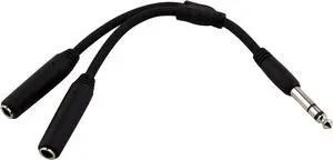 Pig Hog 3' 1/4" TRS Male to Dual 1/4" Mono Male Insert Cable #PYIC03