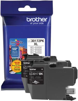 Brother LC30172PK High Yield Ink Cartridge - Dual Pack - Black