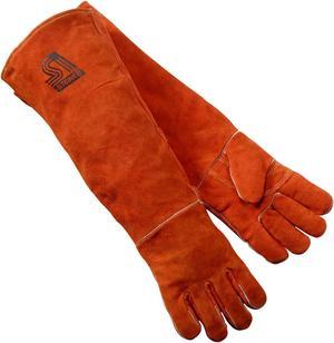 Steiner 21923 Standard Shoulder Split Cowhide Stick Welding Gloves, ThermoCore Foam Lined, 23", Large