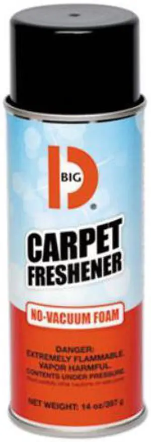 No-Vacuum Carpet Freshener, Foam, Fresh Scent, 14 oz Aerosol, 12/Carton 241