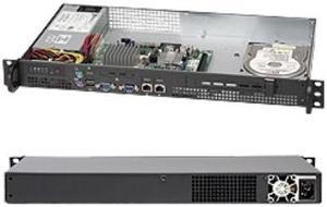 Supermicro Superchassis 503l-200b Rackmount Enclosure - Rack-mountable - Black - 1u - 1 X Bay - 1 X 200 W - Micro Atx Motherboard Supported (106286)