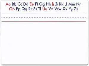 Flipside Alphabet Magnetic Dry-Erase Board 12/ST RWB 112782