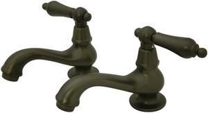 Twin Handle Basin Faucet Set in Oil Rubbed Bronze Finish