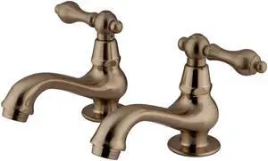 HERITAGE CLASSIC BASIN FAUCET SN, METAL LEVER-Satin Nickel Finish