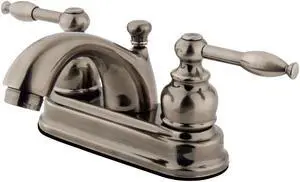Kingston Brass KB2600KL Knight 4-Inch Centerset Lavatory Faucet, Vintage Nickel