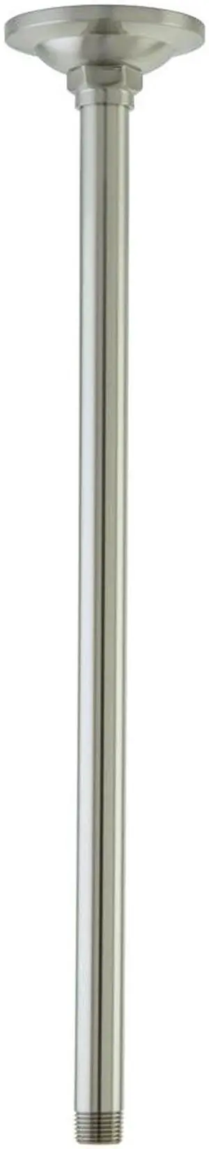 17 CEILING SUPPORT, 2MM, 1/2 ON INLET-Satin Nickel Finish