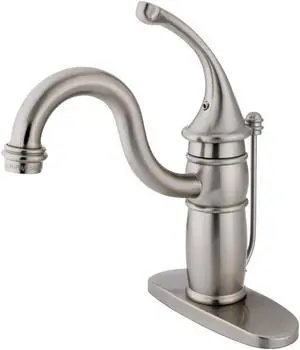 Kingston Brass KB1408GL Single Handle Mono Deck Lavatory Faucet with Retail Pop-