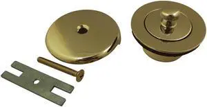 Kingston Brass DLT5301A2 Lift and Turn Tub Drain Kit, Polished Brass