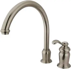 Kingston Brass Templeton Single Handle High Spout Kitchen Faucet without Brass Sprayer